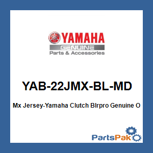 Yamaha YAB-22JMX-BL-MD Mx Jersey-Yamaha Clutch Blrpro; YAB22JMXBLMD