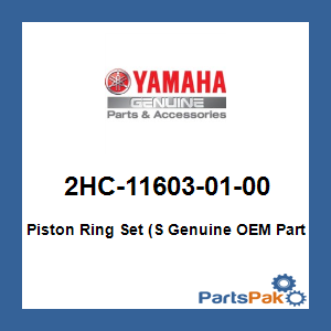 Yamaha 2HC-11603-01-00 Piston Ring Set (S; 2HC116030100
