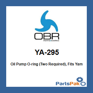 OBR YA-295; Oil Pump O-ring (Two Required), Fits Yamaha