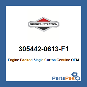Briggs & Stratton 305442-0613-F1 Engine Packed Single Carton 3054420613F1