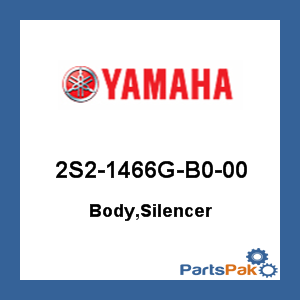 Yamaha 2S2-1466G-B0-00 Body, Silencer; 2S21466GB000
