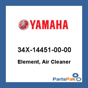 Yamaha 34X-14451-00-00 Element, Air Cleaner; New # 34X-14451-01-00