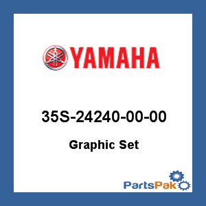 Yamaha 35S-24240-00-00 Graphic Set; 35S242400000
