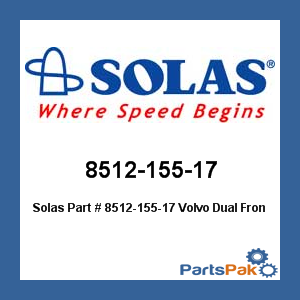 Solas 8512-155-17; Volvo Dual Front 17P