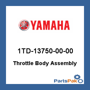 Yamaha 1TD-13750-00-00 Throttle Body Assembly; New # 1TD-13750-02-00