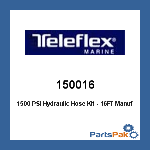SeaStar Solutions (Teleflex) 150016; 1500 PSI Hydraulic Hose Kit - 16FT