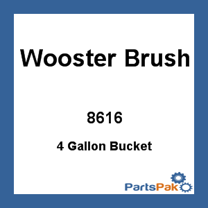 Wooster Brush 8616; 4 Gallon Bucket