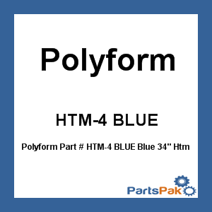 Polyform HTM-4 BLUE; Blue 34-Inch Htm Fender