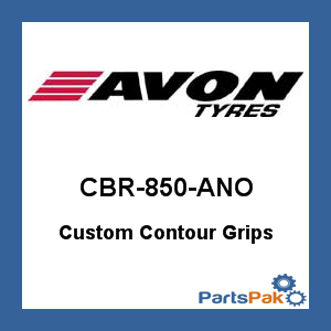 Avon Grips CBR-850-ANO; Custom Contour Grips Throttle Boss Black