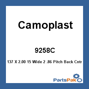 Camoplast 9258C; 137 X 2.00 15 Wide 2 .86 Pitch Back Cntry X2 Track