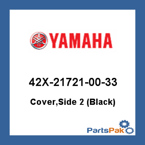 Yamaha 42X-21721-00-33 Cover, Side 2 (Black); 42X217210033