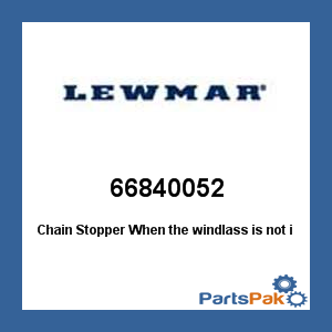 Lewmar 66840052; 14Mm 9/16In Chain Stoppers