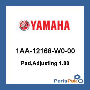 Yamaha 1AA-12168-W0-00 Pad, Adjusting 1.80; 1AA12168W000