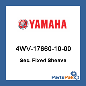 Yamaha 4WV-17660-10-00 Secondary Fixed Sheave; 4WV176601000