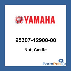 Yamaha 95307-12900-00 Nut, Castle; 953071290000