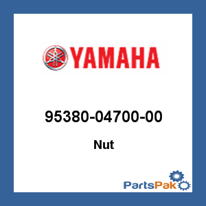 Yamaha 95380-04700-00 Nut; 953800470000