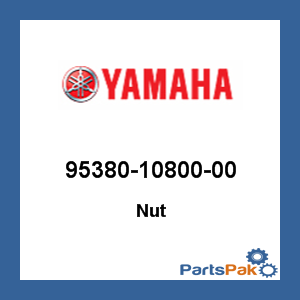 Yamaha 95380-10800-00 Nut; 953801080000