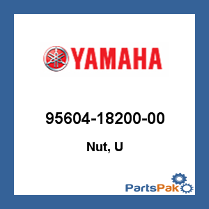 Yamaha 95604-18200-00 Nut, U; 956041820000