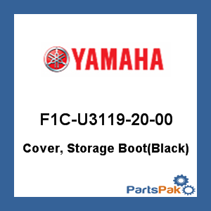 Yamaha F1C-U3119-20-00 Cover, Storage Boot(Black); F1CU31192000