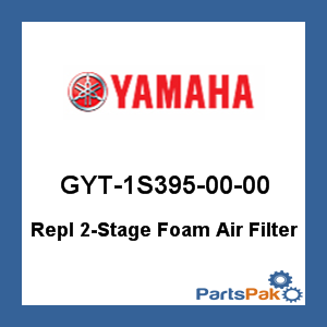 Yamaha GYT-1S395-00-00 Repl 2-Stage Foam Air Filter; GYT1S3950000