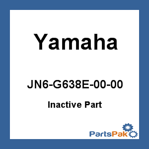 Yamaha JN6-G638E-00-00 Bar, Shift 2; JN6G638E0000