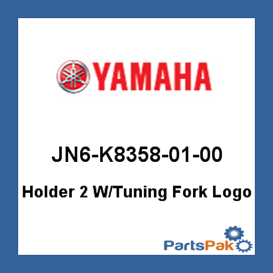 Yamaha JN6-K8358-01-00 Holder 2 With Tuning Fork Logo; JN6K83580100