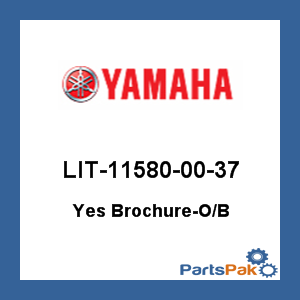 Yamaha LIT-11580-00-37 Yes Brochure Outboard; LIT115800037