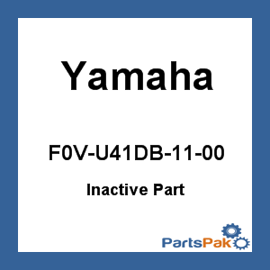 Yamaha F0V-U41DB-11-00 Label Warning Battery; New # F0V-U41DB-12-00