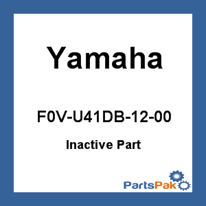 Yamaha F0V-U41DB-12-00 Label Warning Battery; F0VU41DB1200