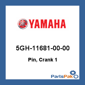 Yamaha 5GH-11681-00-00 Pin, Crank 1; 5GH116810000