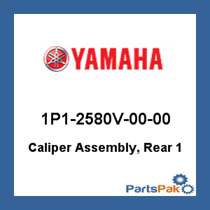Yamaha 1P1-2580V-00-00 Caliper Assembly, Rear 1; 1P12580V0000