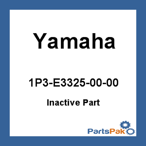 Yamaha 1P3-E3325-00-00 Gear, Pump Driven; 1P3E33250000