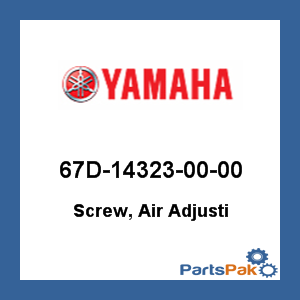 Yamaha 67D-14323-00-00 Screw, Air Adjusti; 67D143230000