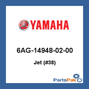 Yamaha 6AG-14948-02-00 Jet (#38); 6AG149480200