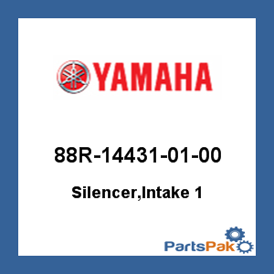 Yamaha 88R-14431-01-00 Silencer, Intake 1; 88R144310100