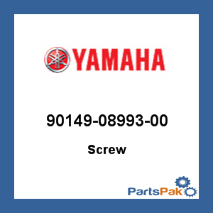 Yamaha 90149-08993-00 Screw; 901490899300