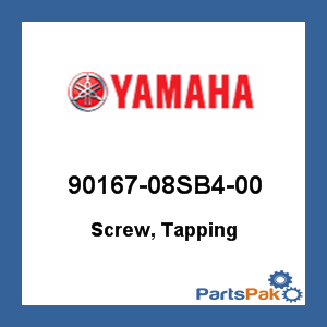 Yamaha 90167-08SB4-00 Screw, Tapping; 9016708SB400