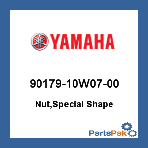 Yamaha 90179-10W07-00 Nut, Special Shape; 9017910W0700