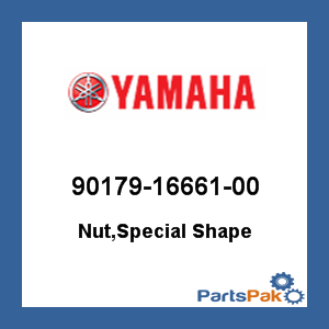 Yamaha 90179-16661-00 Nut, Special Shape; 901791666100