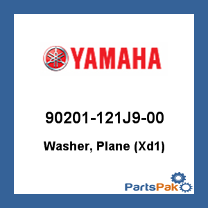 Yamaha 90201-121J9-00 Washer, Plane (Xd1); 90201121J900