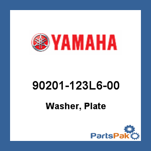 Yamaha 90201-123L6-00 Washer, Plate; 90201123L600