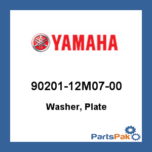 Yamaha 90201-12M07-00 Washer, Plate; 9020112M0700