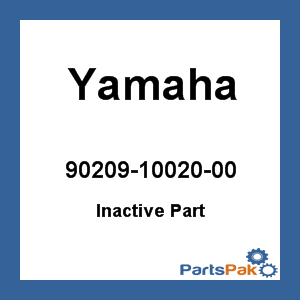 Yamaha 90209-10020-00 Washer, Special Shape; 902091002000