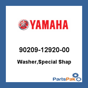 Yamaha 90209-12920-00 Washer, Special Shape; 902091292000