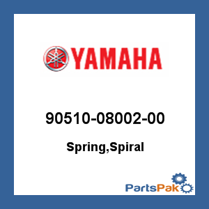 Yamaha 90510-08002-00 Spring, Spiral; 905100800200
