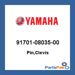 Yamaha 91701-08035-00 Pin, Clevis; 917010803500