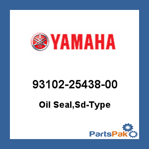 Yamaha 93102-25438-00 Oil Seal (SD 25x37x8); 931022543800