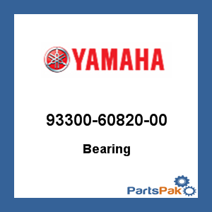 Yamaha 93300-60820-00 Bearing; 933006082000