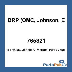 BRP (OMC, Johnson, Evinrude) 0765821; Propeller, Cycl tbx 141/8X19Lh