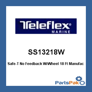 SeaStar Solutions (Teleflex) SS13218W; Safe-T No Feedback W/Wheel 18 Ft